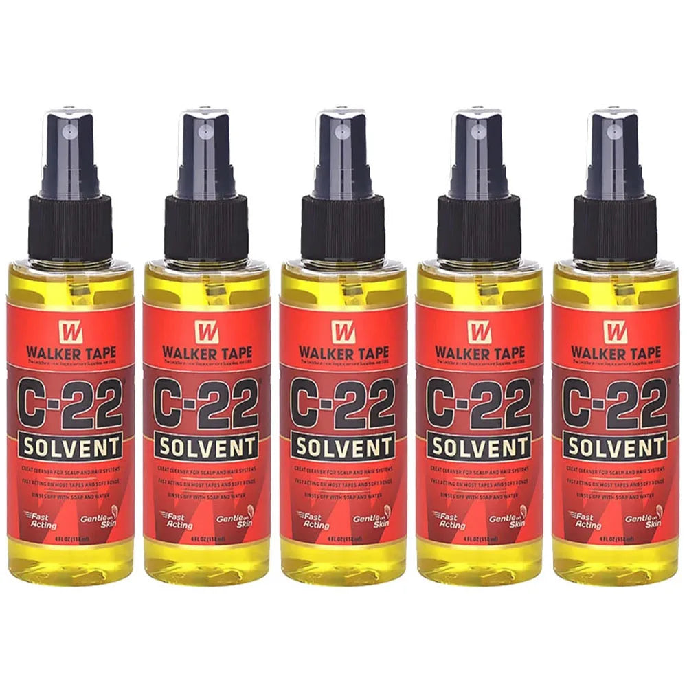 5PCS C-22 Solvent By Walker Tape Adhesive Remover for Toupee and Lace Wigs - Other Glue & Removal Options Available