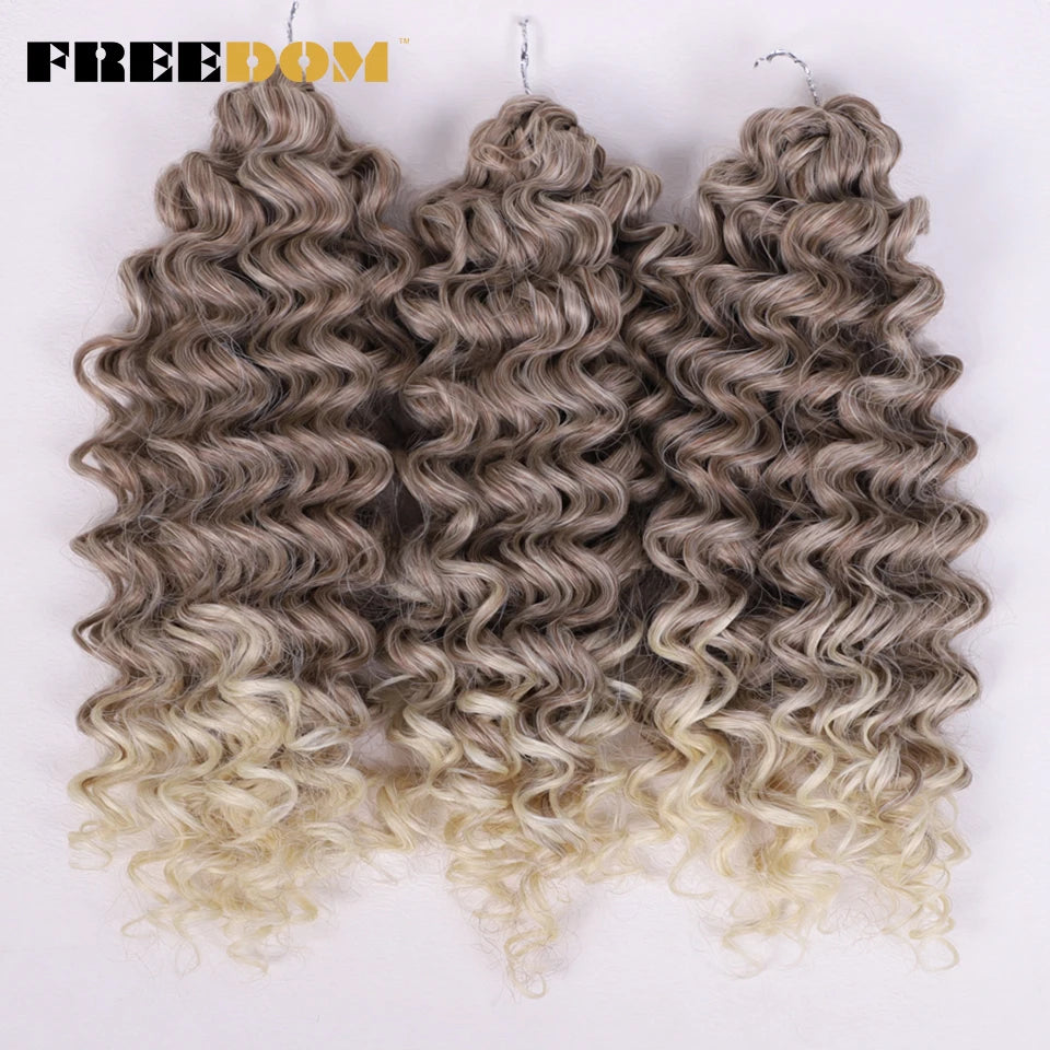 Synthetic Curly Wave Crochet Hair - Various Colors Available