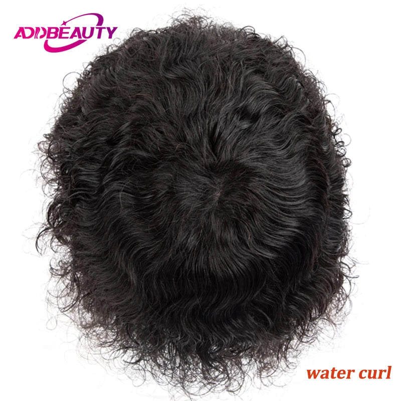 Hair Replacement System (Toupee) - Human Hair Fine Mono NPU, Various Curl Patterns Available