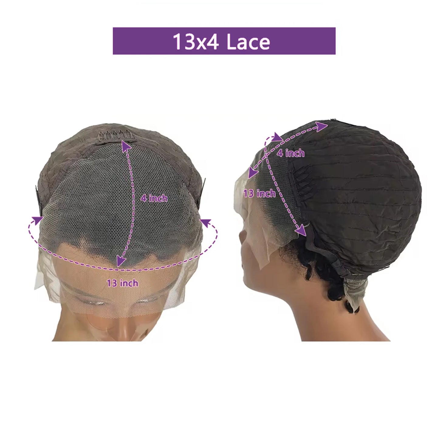 Pixie Cut Short Curly - Pre Plucked Transparent Lace Human Hair Wig