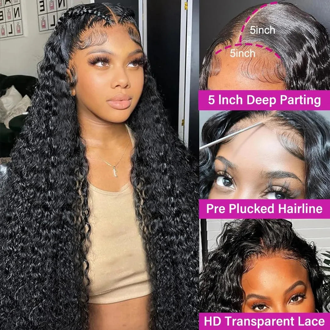 Loose Deep Wave Curl - HD Lace Glueless Human Hair Ready To Wear Wig