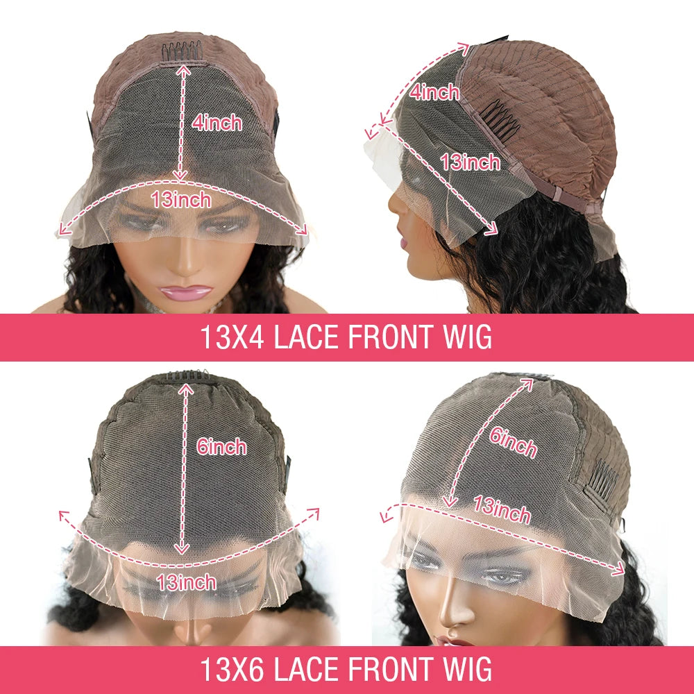 Loose Deep Water Wave - Glueless HD Lace Frontal Ready To Wear Human Hair Wig