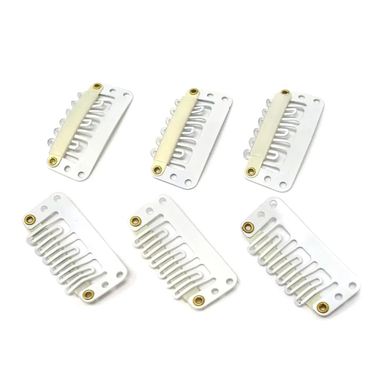 50  Clips for Clip-In Real Hair Wefts Hair Extensions Wig Hair Clip Hair Clips