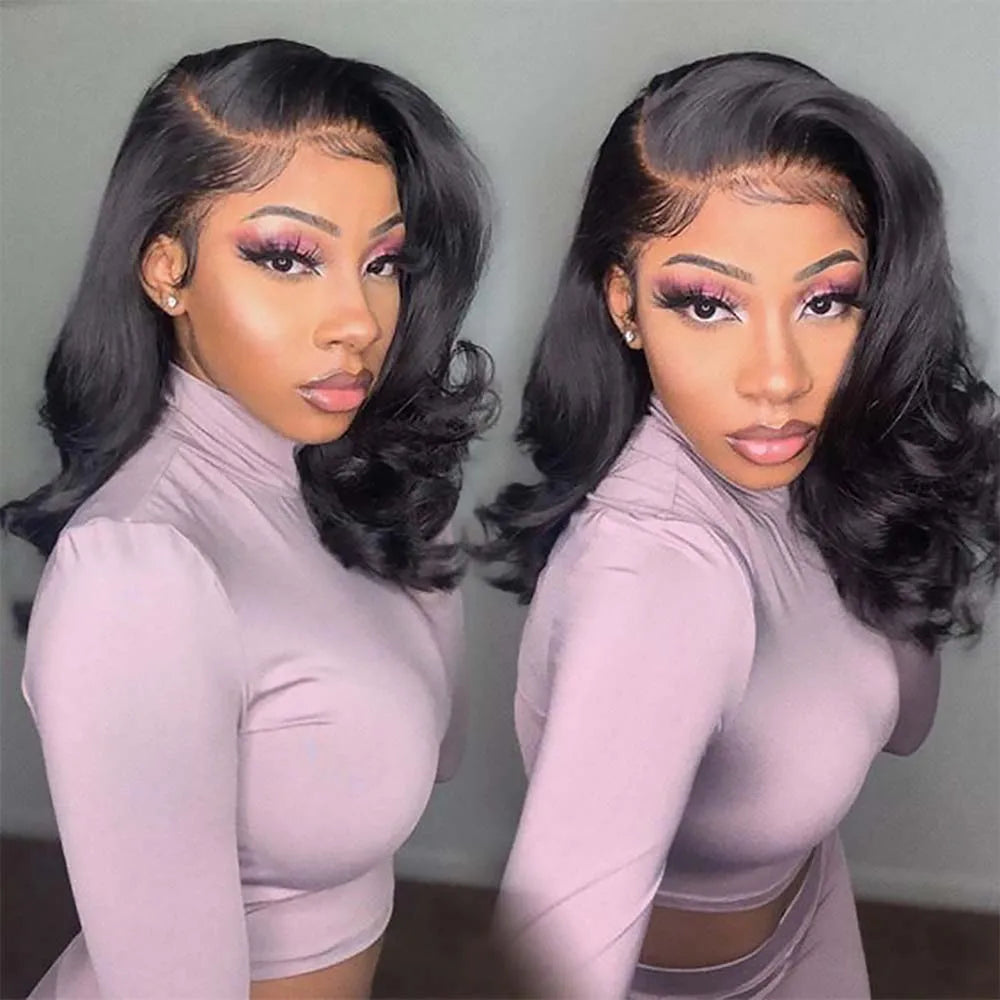 Loose Body Wave Bob - HD Glueless Pre-plucked Lace Front Human Hair Wig
