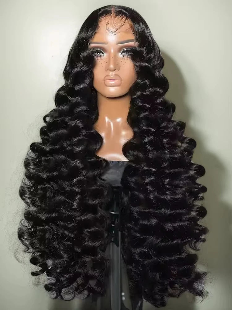 2Trendy Loose Wave Glueless Human Hair Wigs - 4x4 Pre-plucked Lace Closure