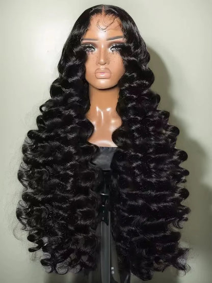 2Trendy Loose Wave Glueless Human Hair Wigs - 4x4 Pre-plucked Lace Closure