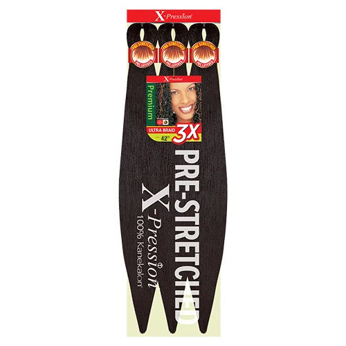 X-Pression Pre Stretched Braid 42" Ultra Lightweight - Various Colors Available