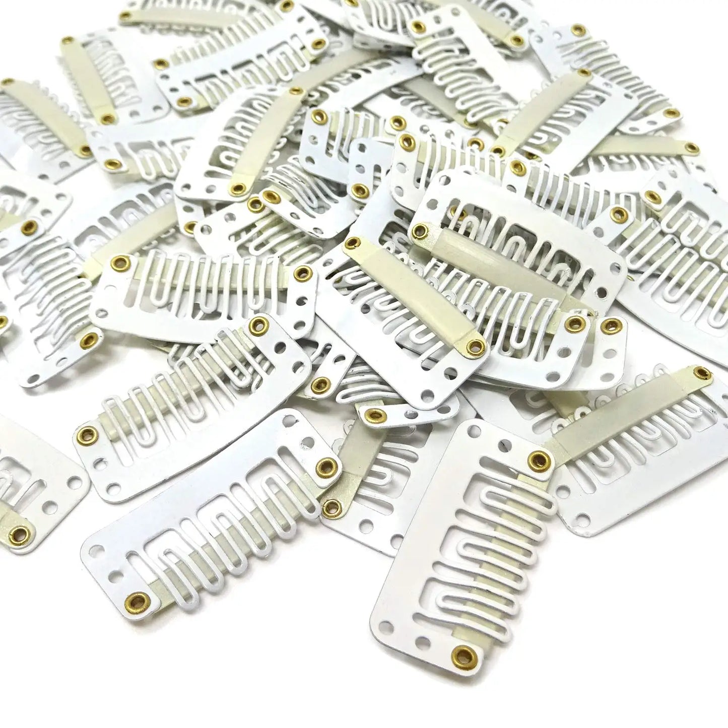 50  Clips for Clip-In Real Hair Wefts Hair Extensions Wig Hair Clip Hair Clips
