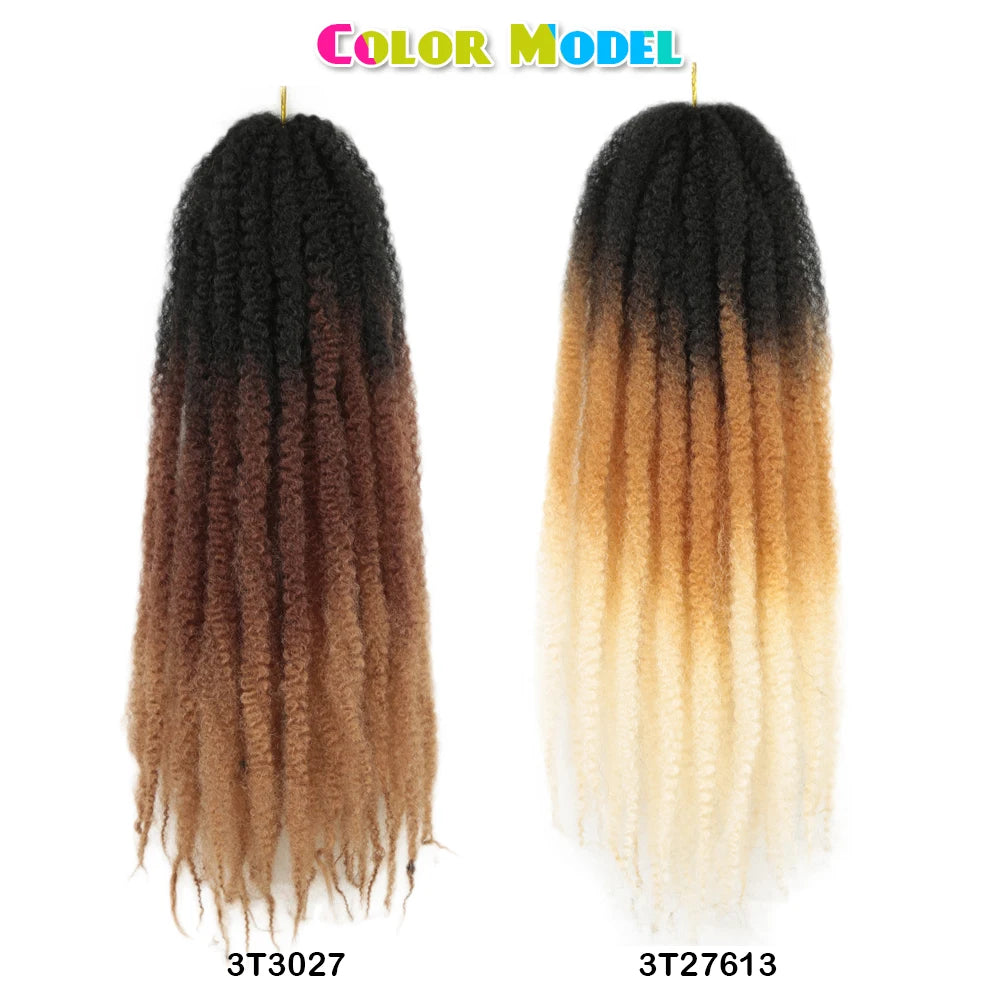 Marley Twist Crochet Synthetic Hair - Various Colors Available