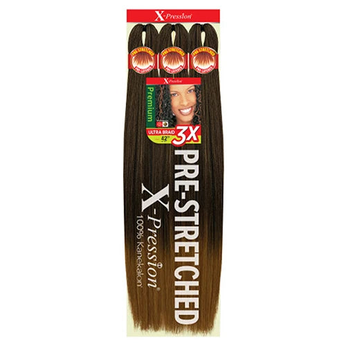 X-Pression Pre Stretched Braid 42" Ultra Lightweight - Various Colors Available