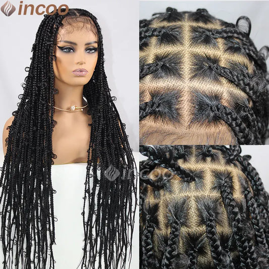 36 Inch Synthetic Braided Butterfly Lace Front Synthetic Wigs - Various Colors Available