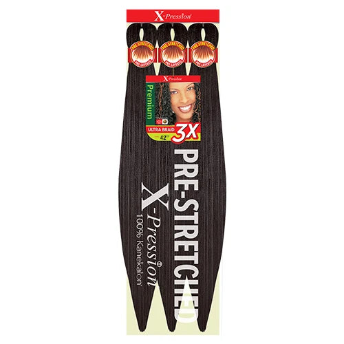 X-Pression Pre Stretched Braid 42" Ultra Lightweight - Various Colors Available