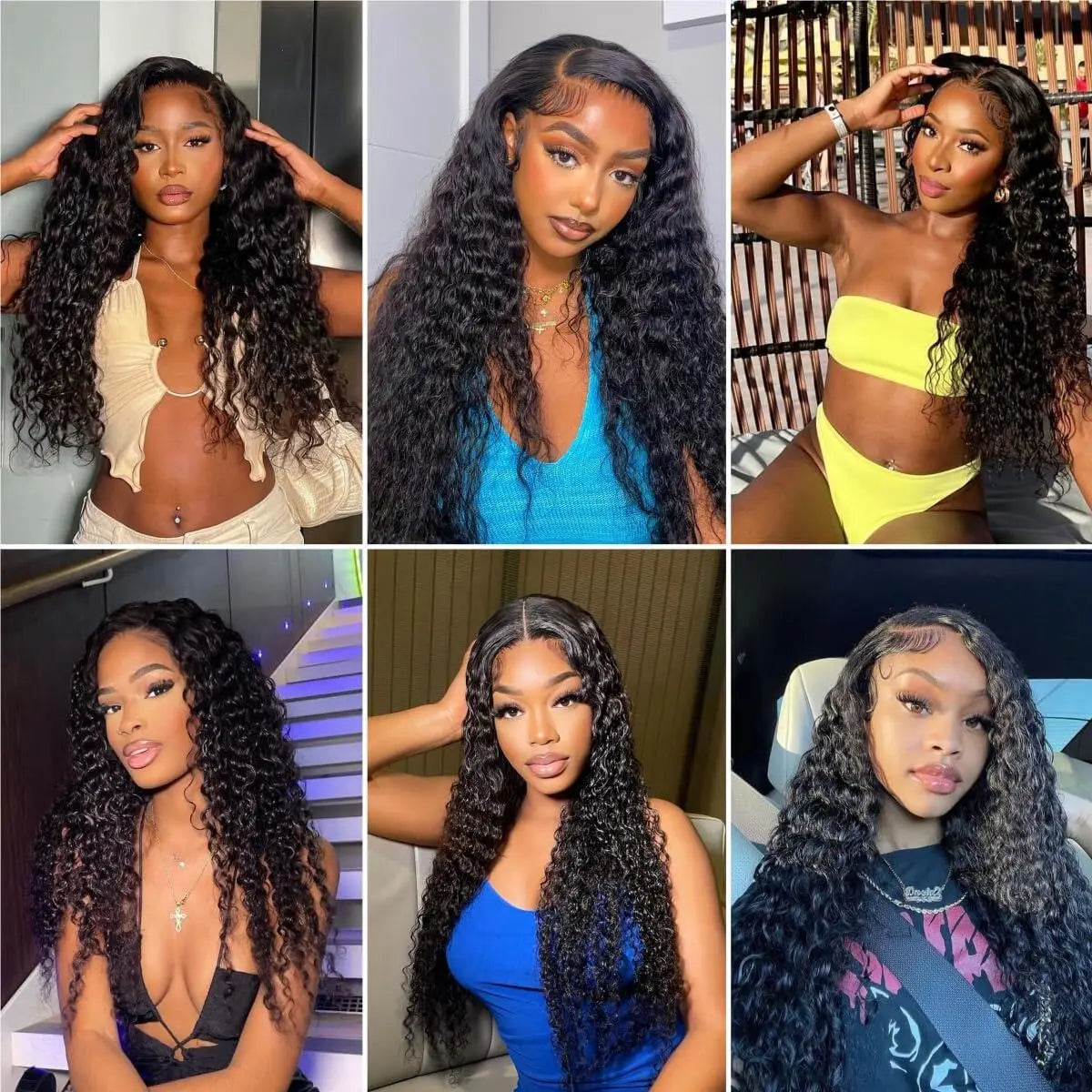 Deep Wave Brazilian Virgin Human Hair 3 Bundles With 4x4 Lace Closure