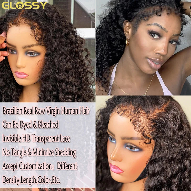 Deep Curly Wave - HD Frontal Wig With 4C Edges