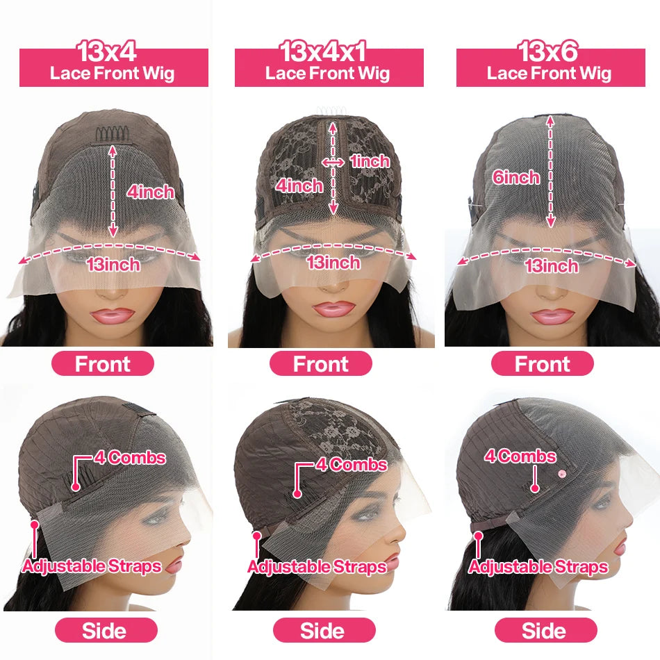 Ombre Body Wave Lace Front Human Hair Wigs