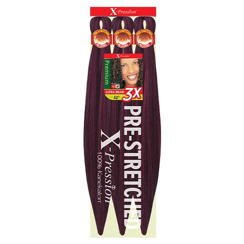 X-Pression Pre Stretched Braid 42" Ultra Lightweight - Various Colors Available