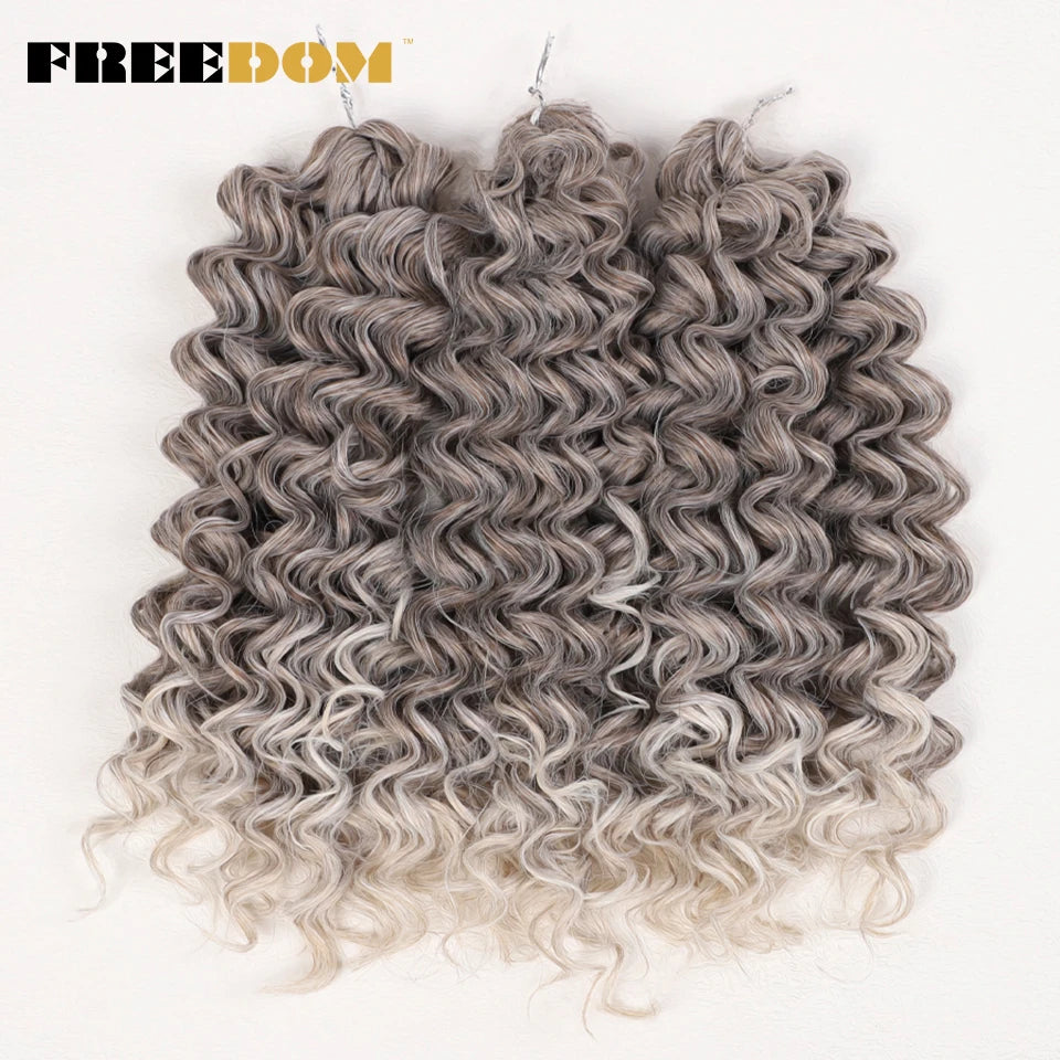 Synthetic Curly Wave Crochet Hair - Various Colors Available