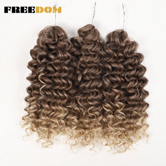 Synthetic Curly Wave Crochet Hair - Various Colors Available