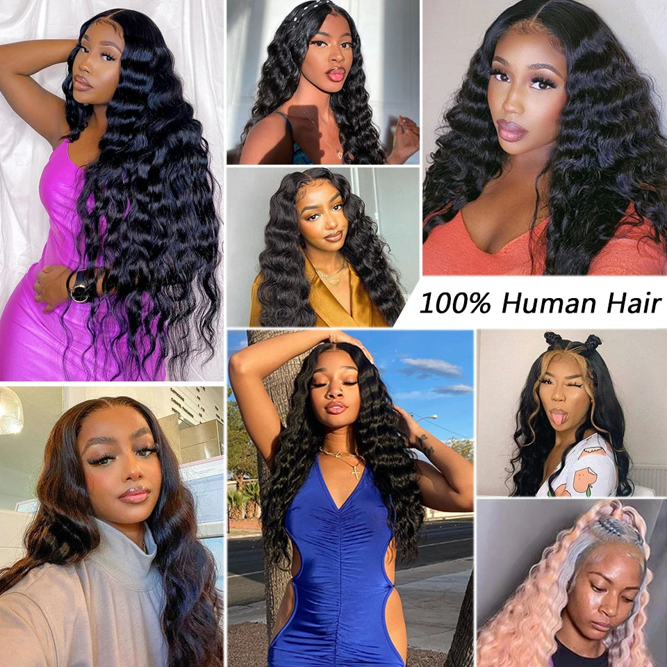 Loose Deep Water Wave - Glueless HD Lace Frontal Ready To Wear Human Hair Wig