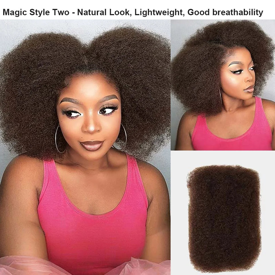 Lightweight Afro Kinky Bulk Braiding Human Hair - Various Colors Available