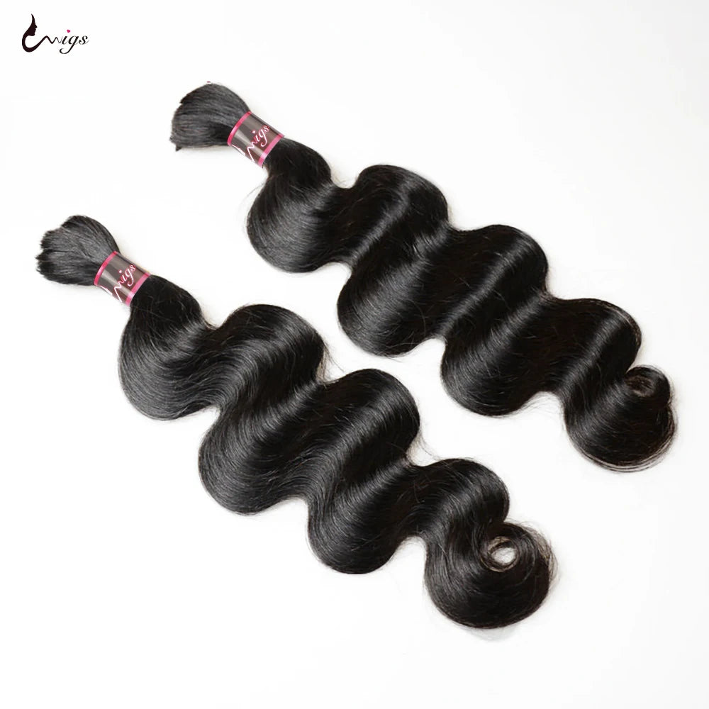 Natural Color Body Wave Human Hair Braiding