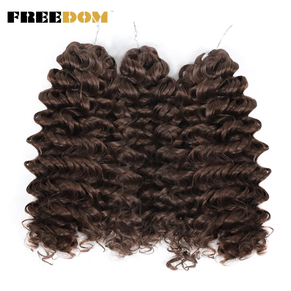 Synthetic Curly Wave Crochet Hair - Various Colors Available