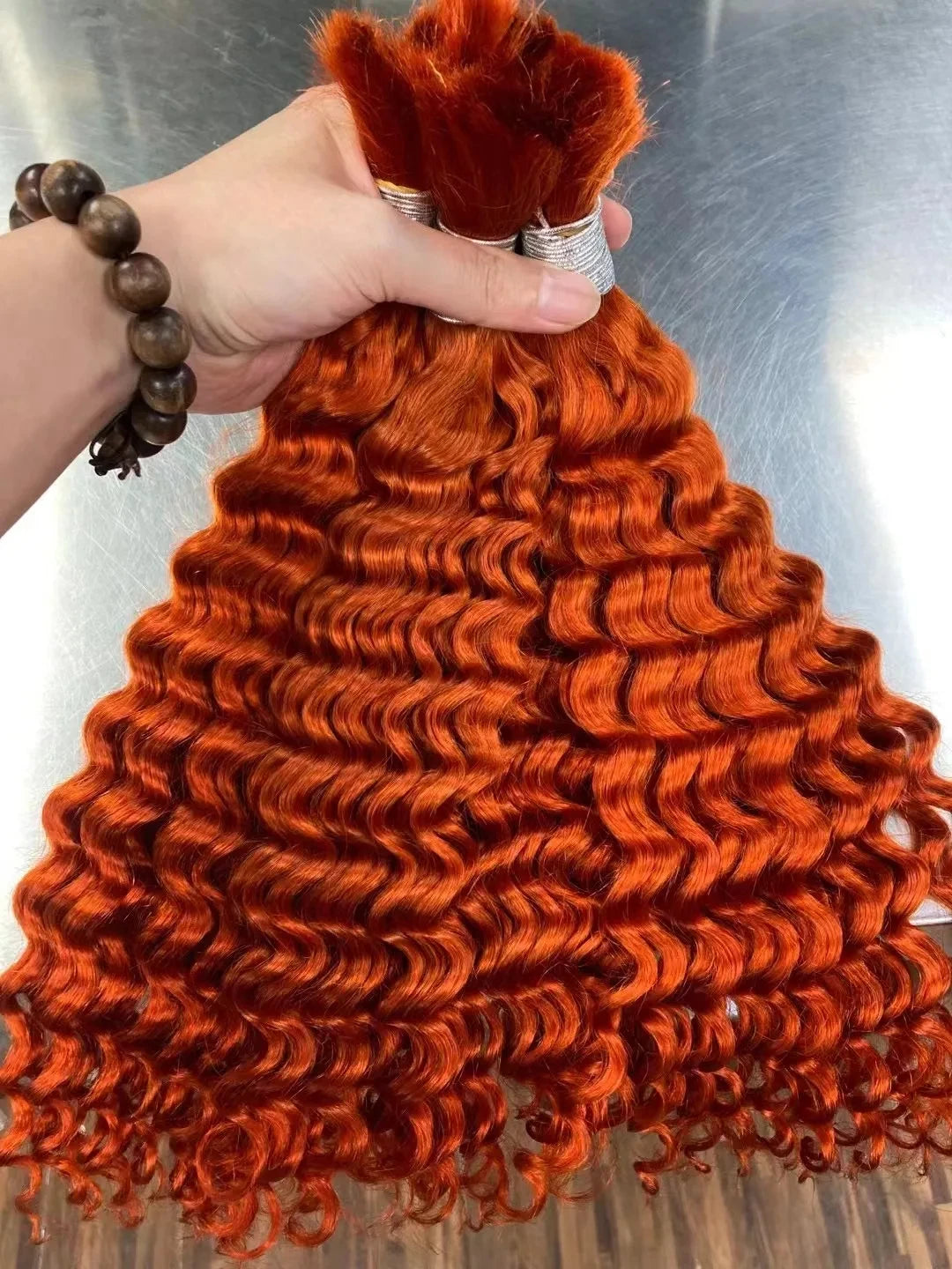 Deep Wave Highlight Ombre Human Hair For Braiding