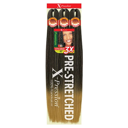 X-Pression Pre Stretched Braid 42" Ultra Lightweight - Various Colors Available