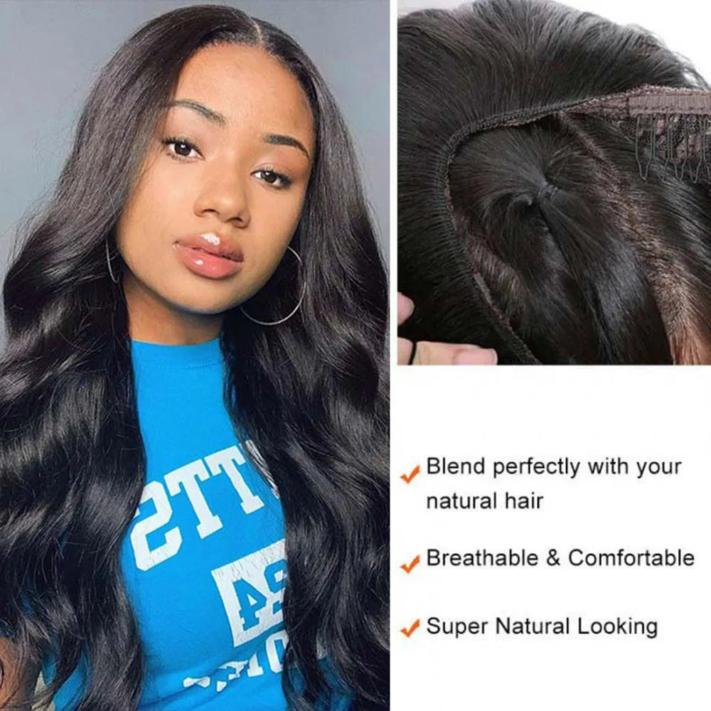 Body Wave - U  and V Part Wigs - Human Hair