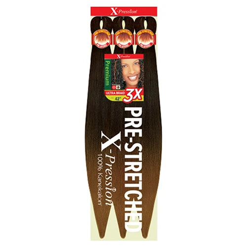 X-Pression Pre Stretched Braid 42" Ultra Lightweight - Various Colors Available