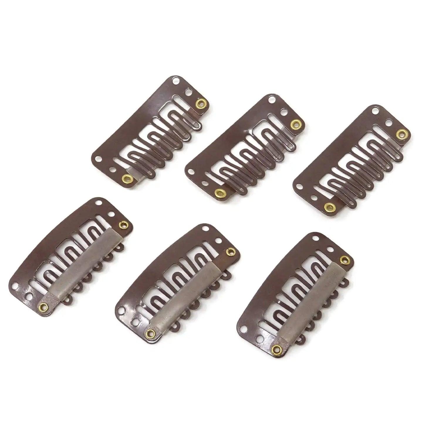 50  Clips for Clip-In Real Hair Wefts Hair Extensions Wig Hair Clip Hair Clips