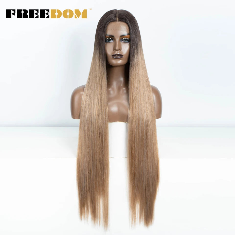 Straight Synthetic Lace Front Wigs - Various Colors Available