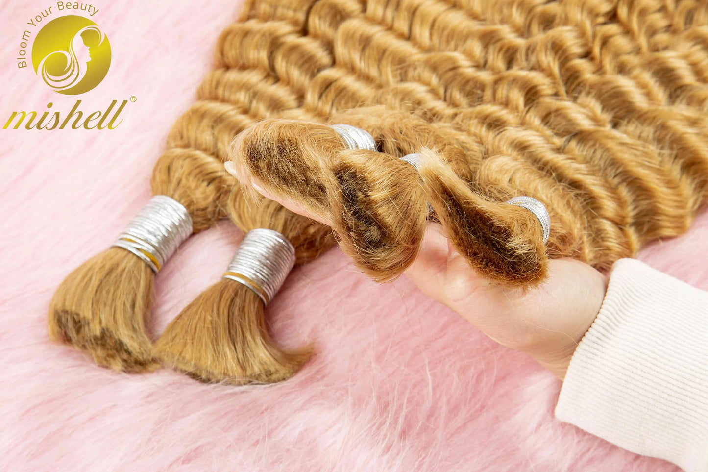 Deep Wave Highlight Ombre Human Hair For Braiding