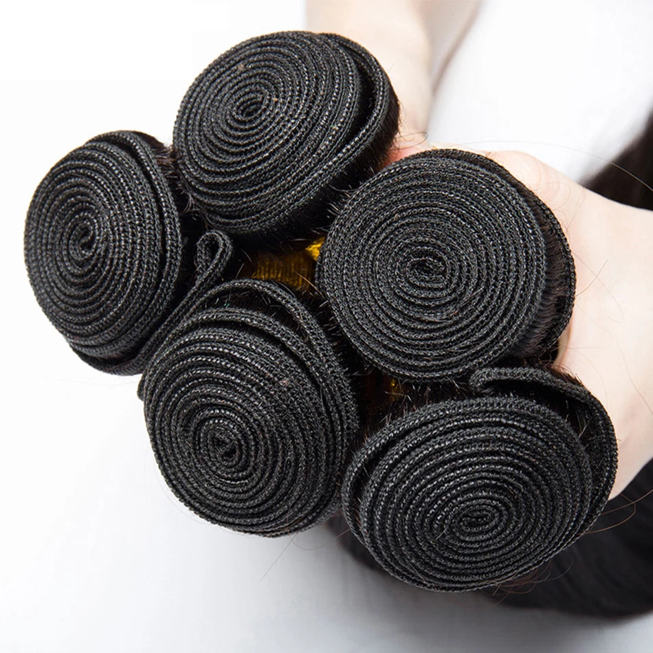 Raw Indian Body Wave Human Hair Bundles 100% Unprocessed Hair