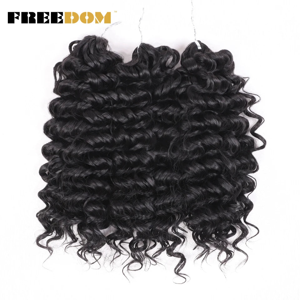 Synthetic Curly Wave Crochet Hair - Various Colors Available