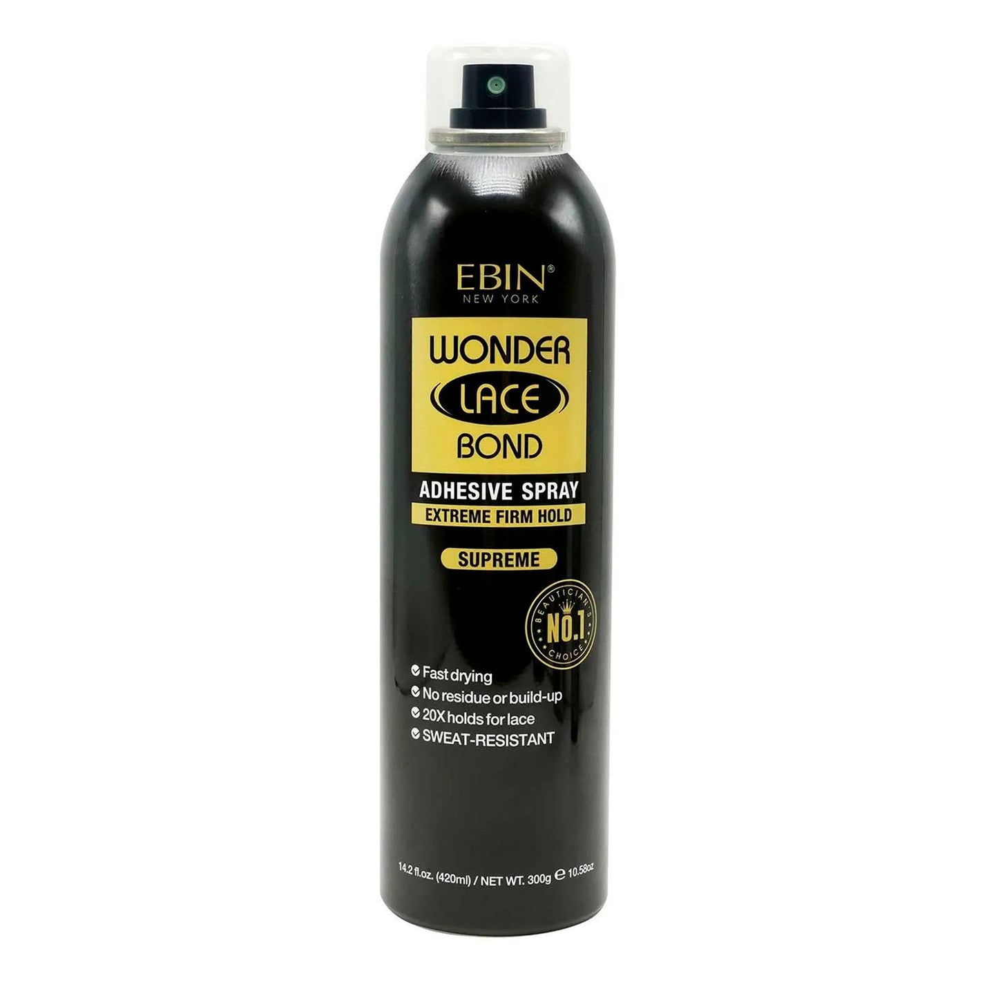 Ebin New York Wonder Lace Bond Adhesive Melting Spray  - Extreme Firm Supreme Maximum Hold, Perfect for Daily Use