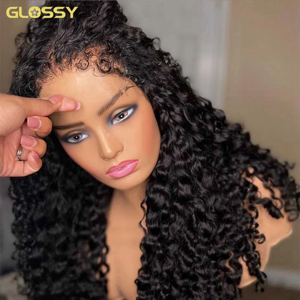 Deep Curly Wave - HD Frontal Wig With 4C Edges