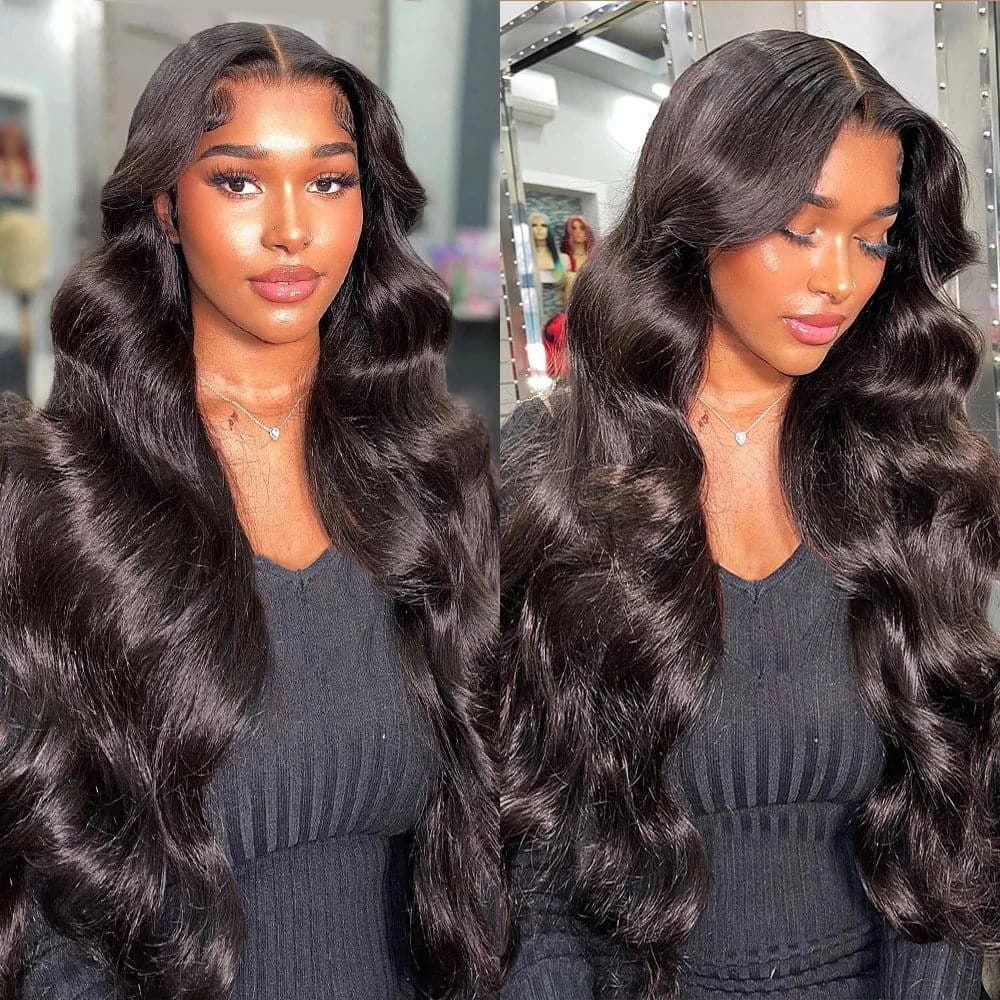Brazilian Body Wave - Glueless Pre Plucked Lace Front Human Hair Wig