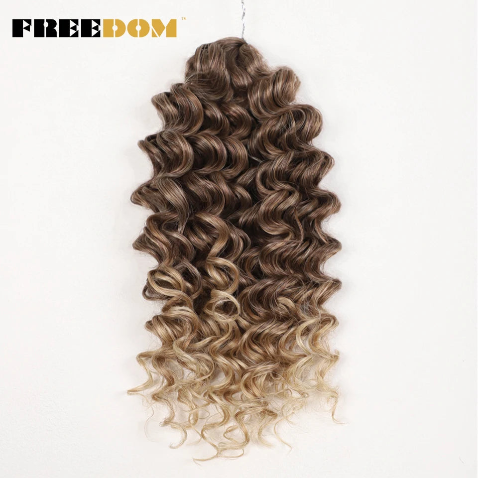 Synthetic Curly Wave Crochet Hair - Various Colors Available
