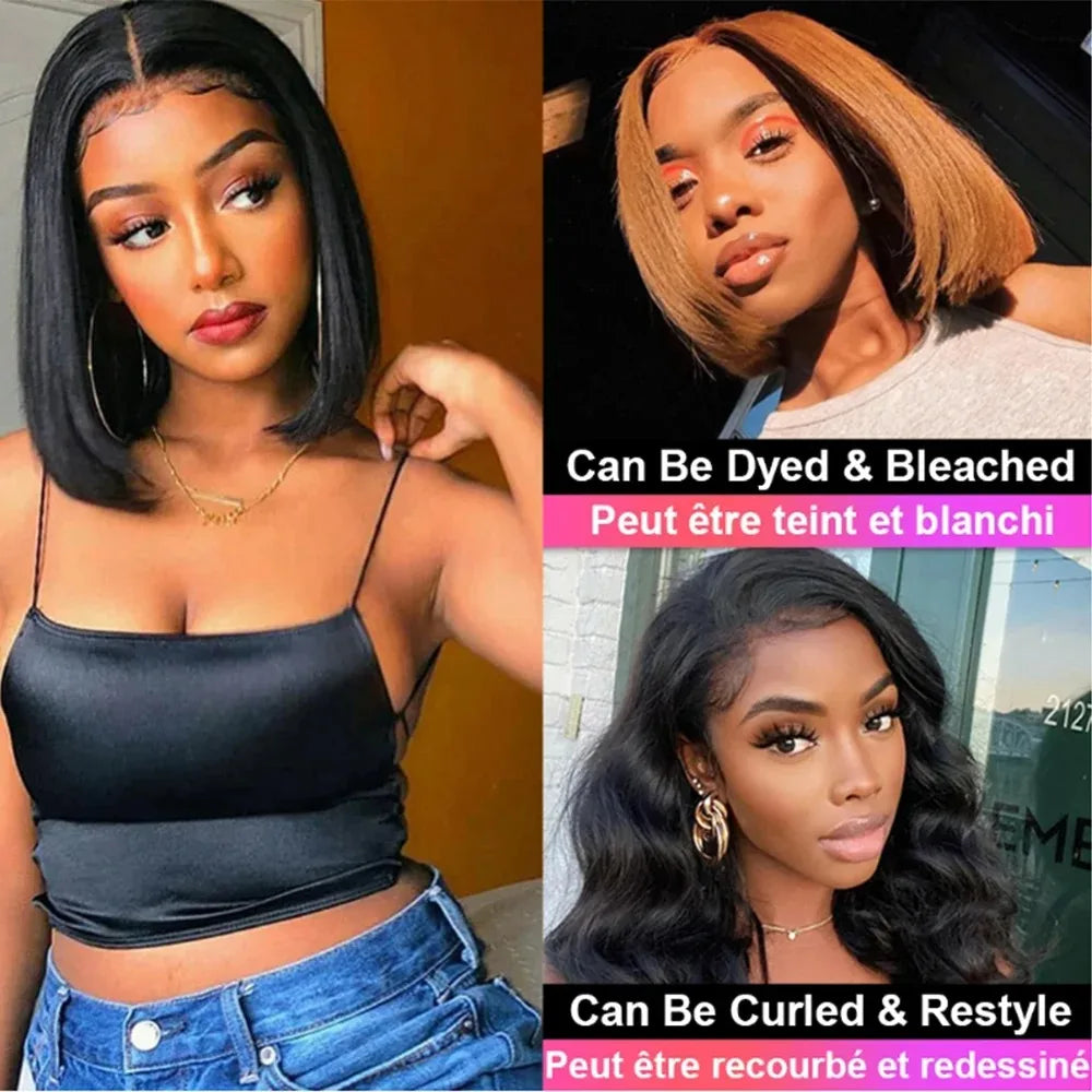 Bone Straight - Glueless Preplucked HD Frontal Lace Human Hair Wig