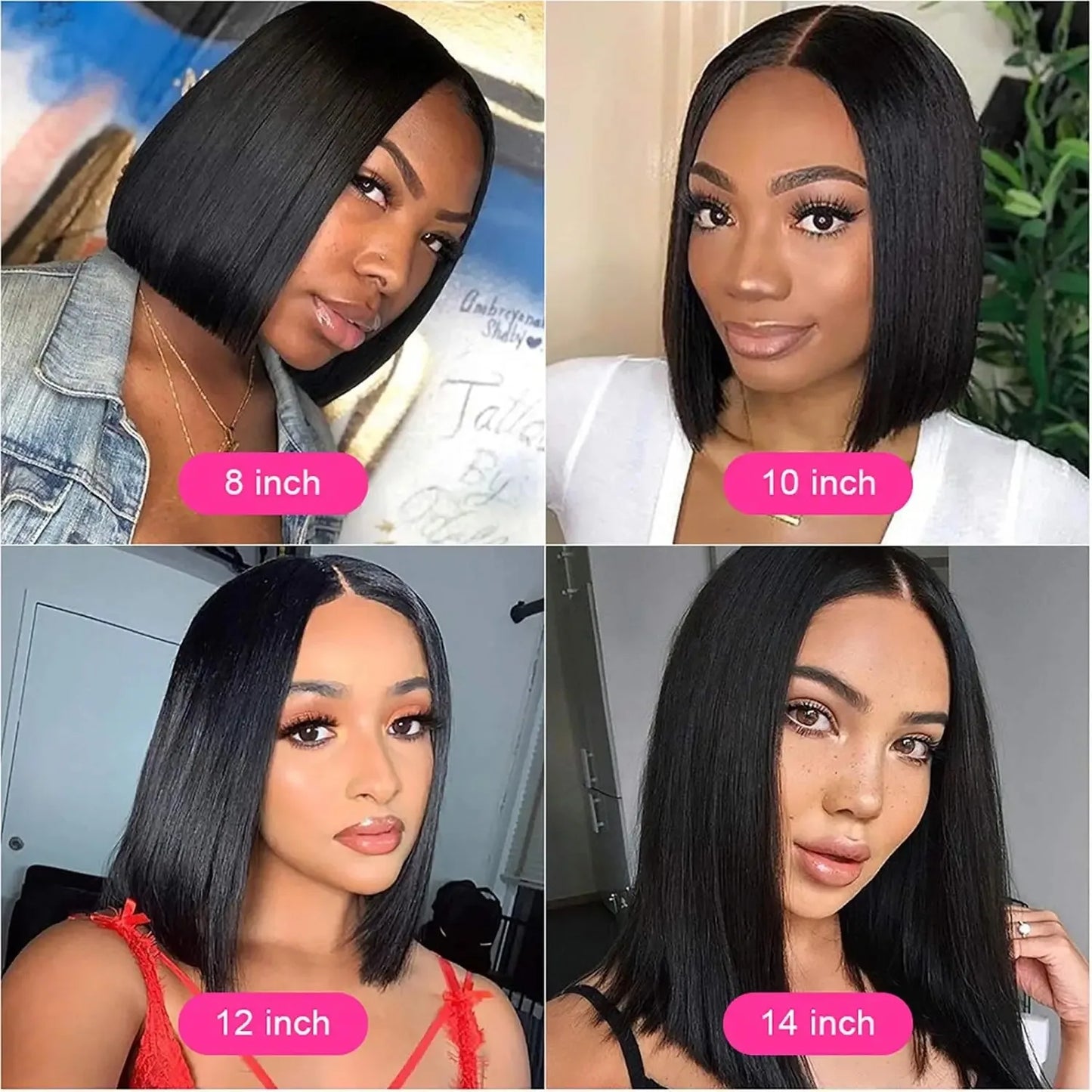 Bone Straight - Glueless Preplucked HD Frontal Lace Human Hair Wig