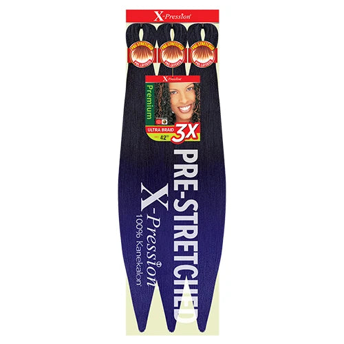 X-Pression Pre Stretched Braid 42" Ultra Lightweight - Various Colors Available