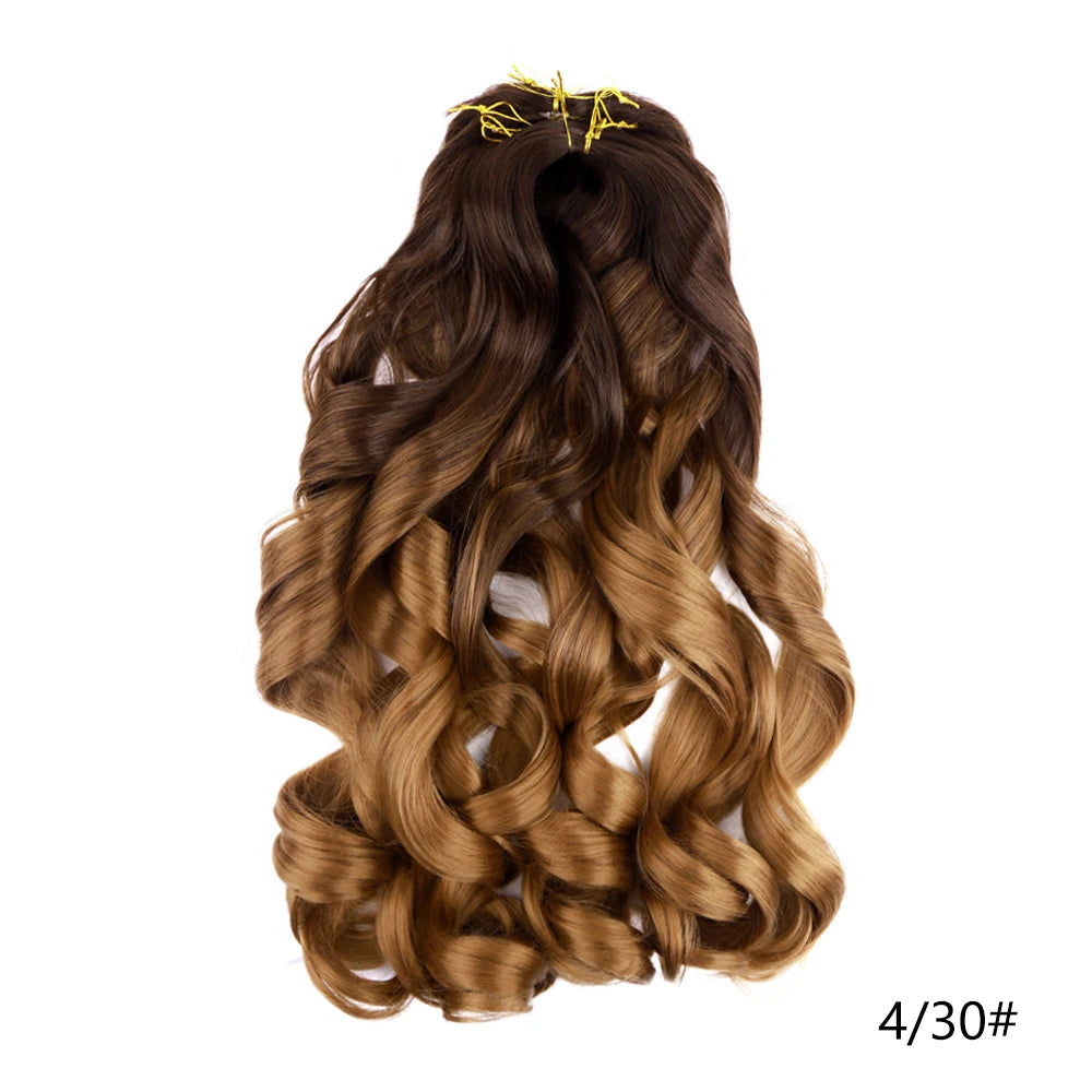 Spiral Curls Pre-Stretched Braiding Hair - Various Ombre Selections