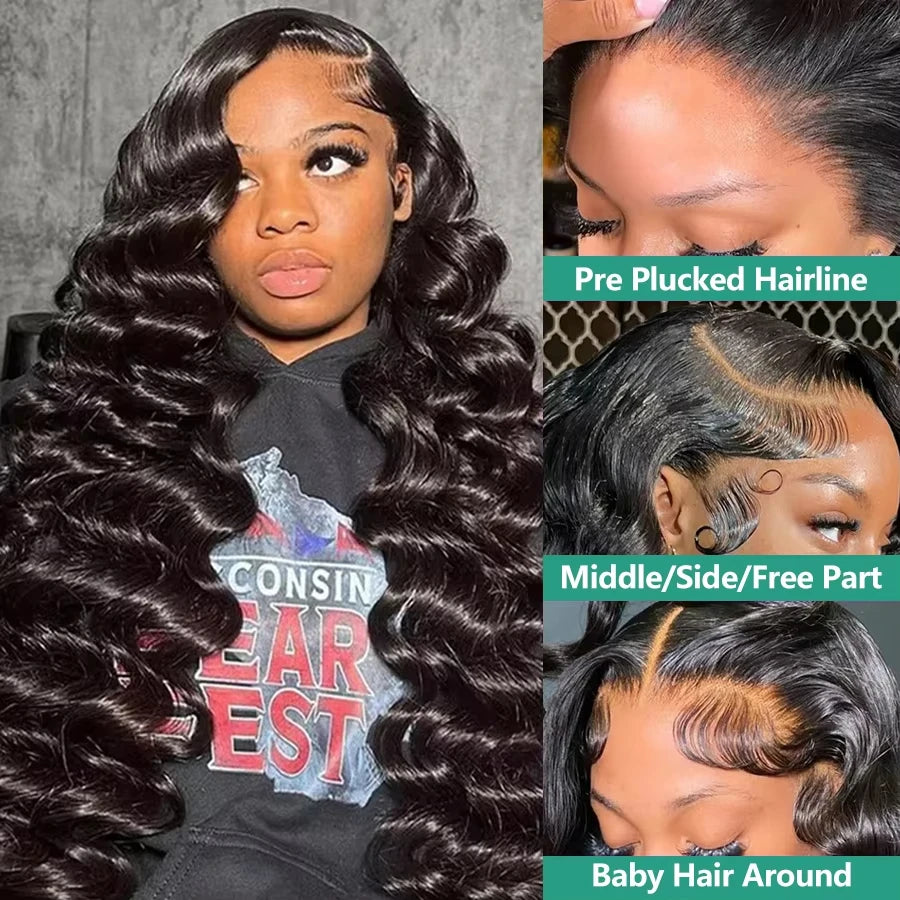 Curly Deep Loose Wave HD Lace Front Wig