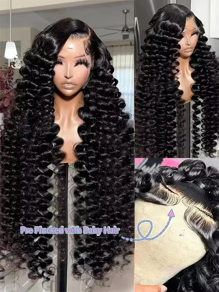 Curly Deep Loose Wave HD Lace Front Wig
