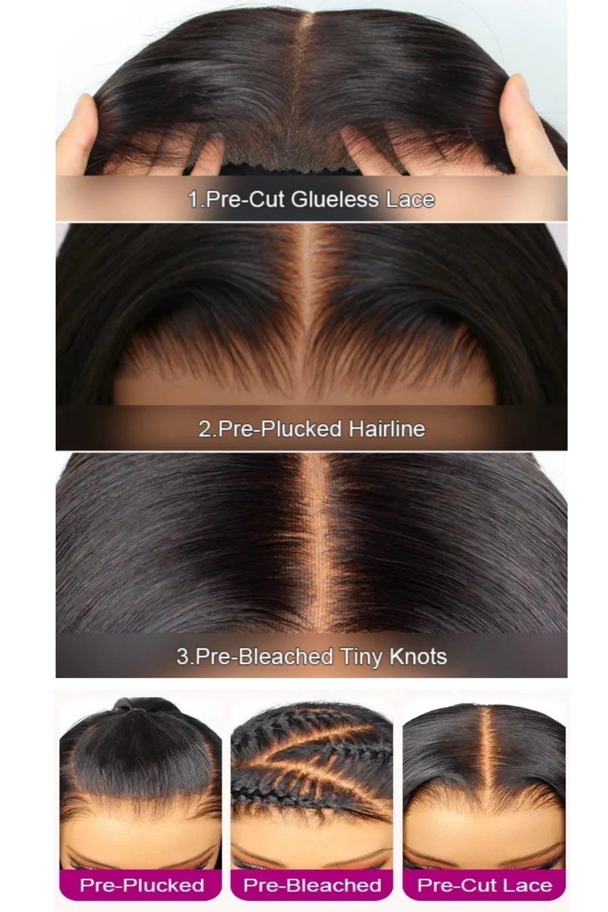Ombre/Highlight Loose Body Wave - Glueless Human Hair Wig