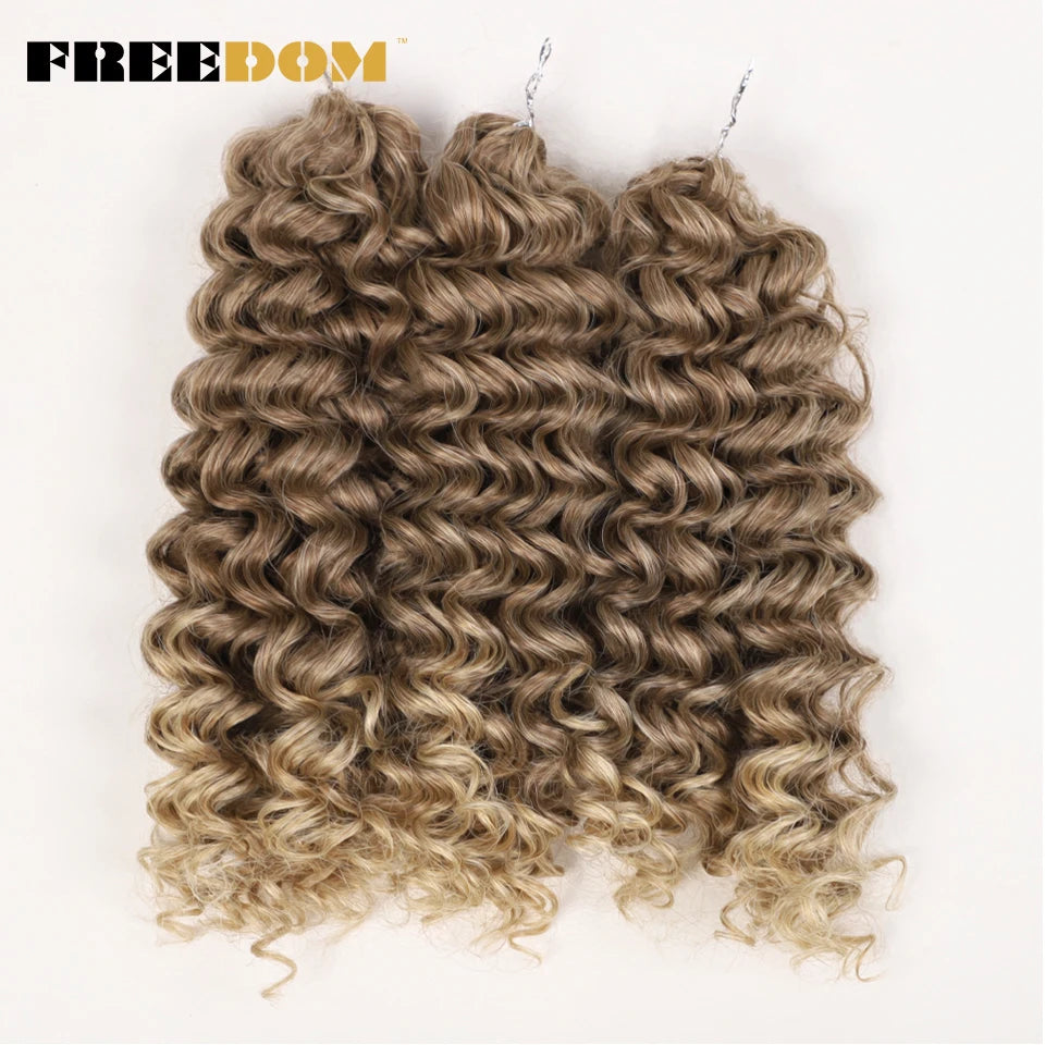Synthetic Curly Wave Crochet Hair - Various Colors Available