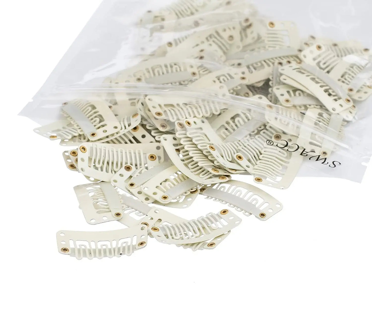 50  Clips for Clip-In Real Hair Wefts Hair Extensions Wig Hair Clip Hair Clips