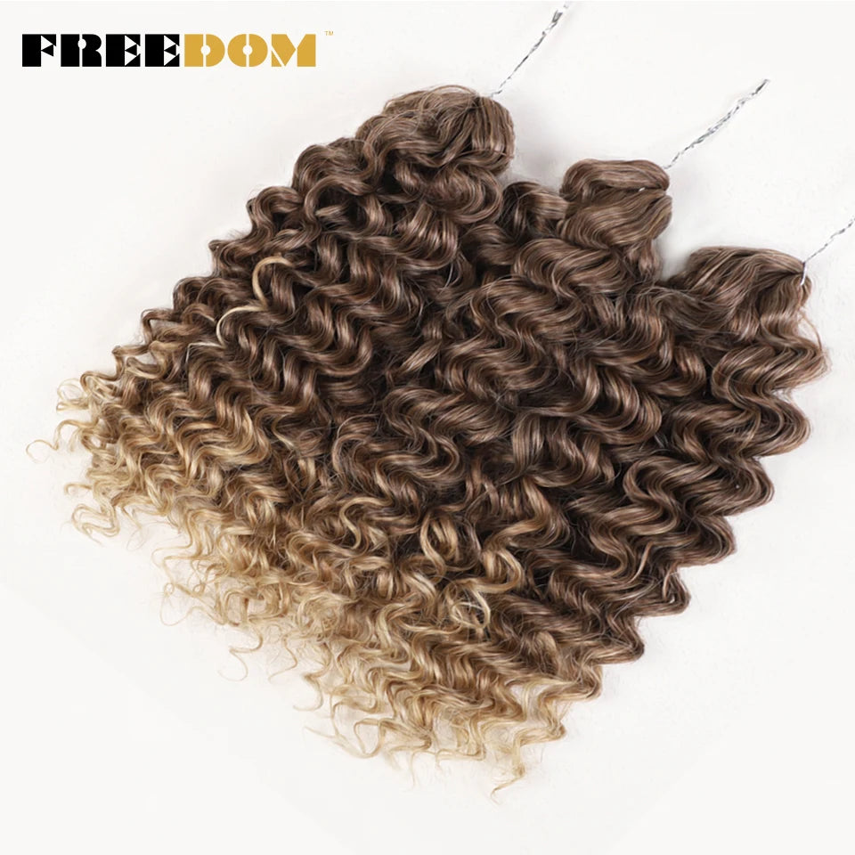 Synthetic Curly Wave Crochet Hair - Various Colors Available