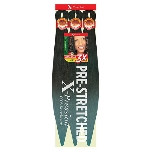 X-Pression Pre Stretched Braid 42" Ultra Lightweight - Various Colors Available